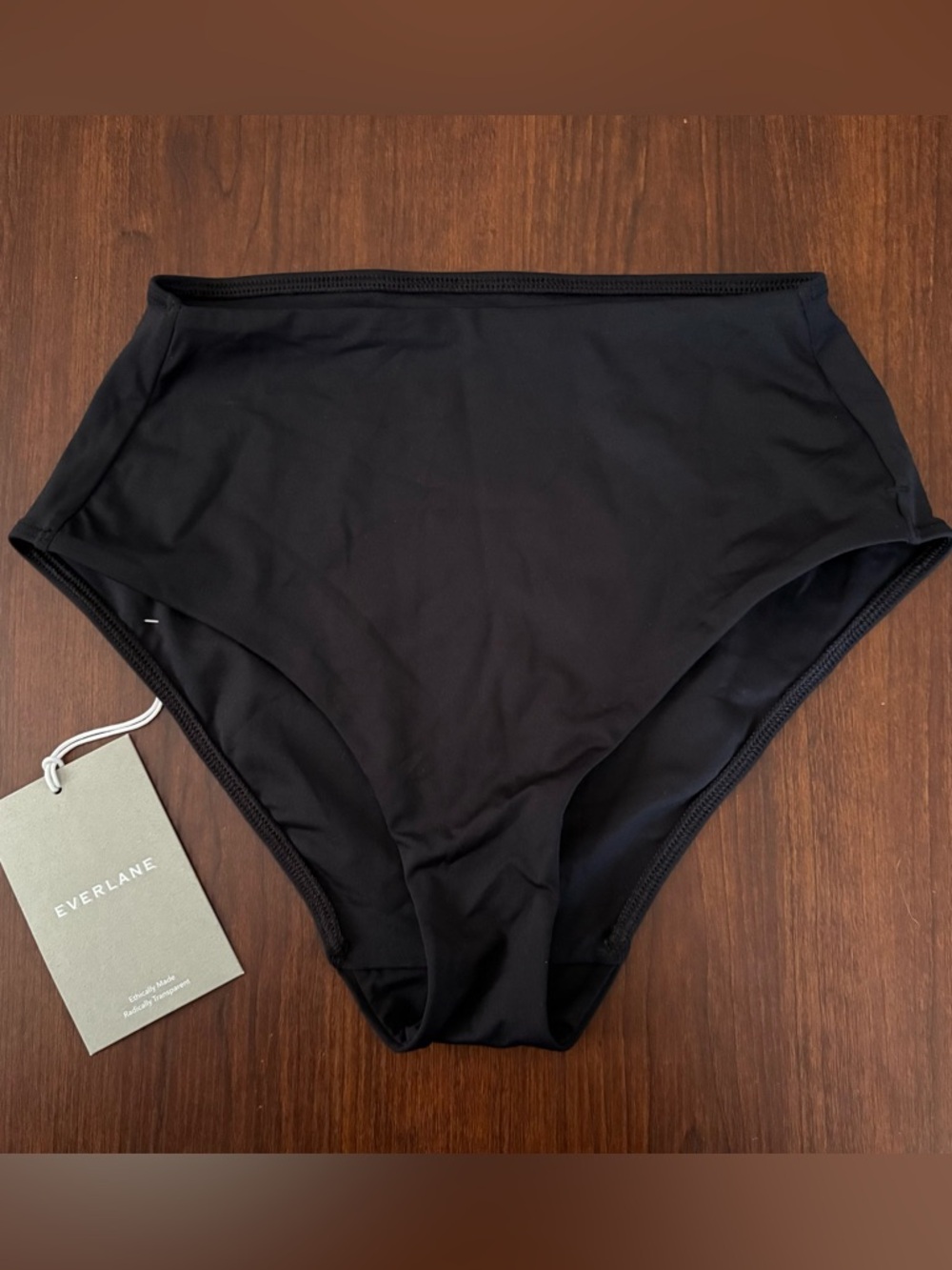 Everlane Black High Rise Waist Hipster Swim Bikini Bottoms XXS